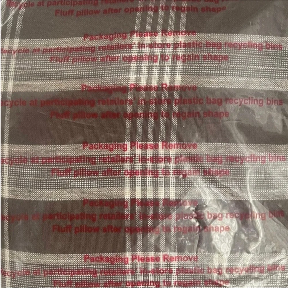 Woven Plaid Pillow Removable Cover 20